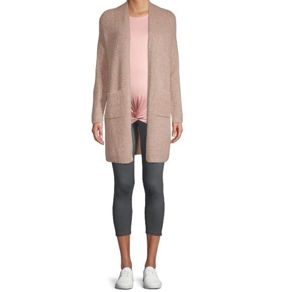 𝅺NWT Time and Tru Maternity Capri Leggings - Picture 3 of 7